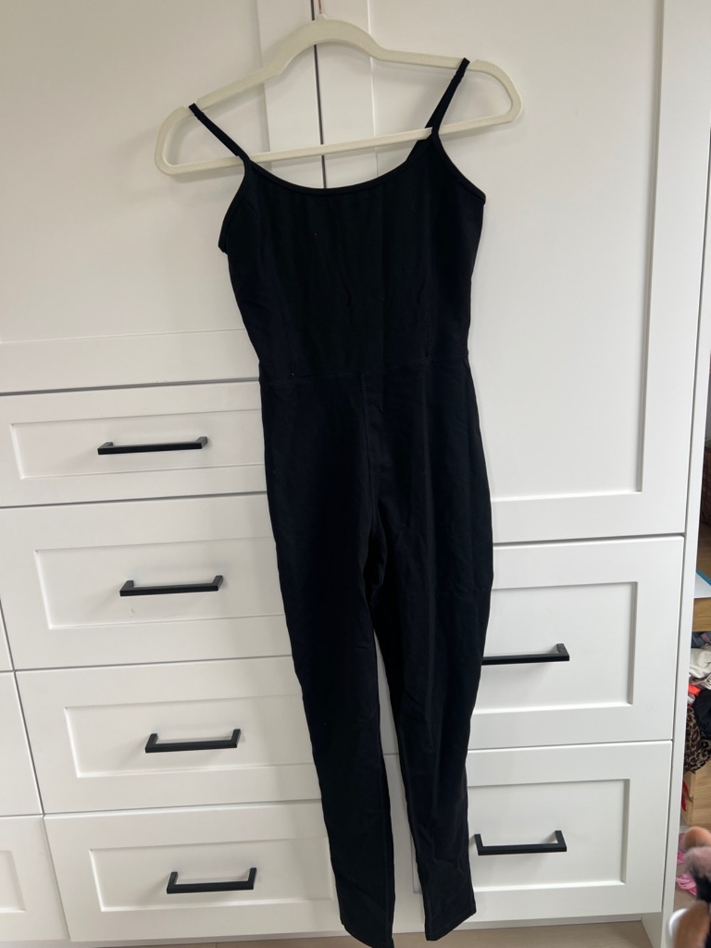 Garage SM Black Women's Slim Jumpsuit - Sleek Spaghetti Strap One-Piece